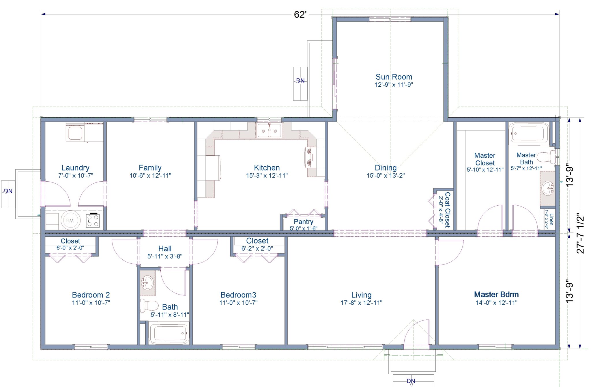 Spokane 28′ x 62′ Modular Home TLC Modular Homes